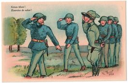 Militärhumor: Gruss üben! (Hunziker #1)