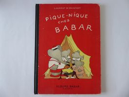 Nostalgie Buch Pique-Nique chez Babar, 1949, 1951, rar
