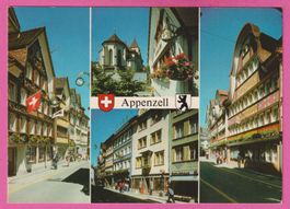 Appenzell gel 1982 4-Bild Karte