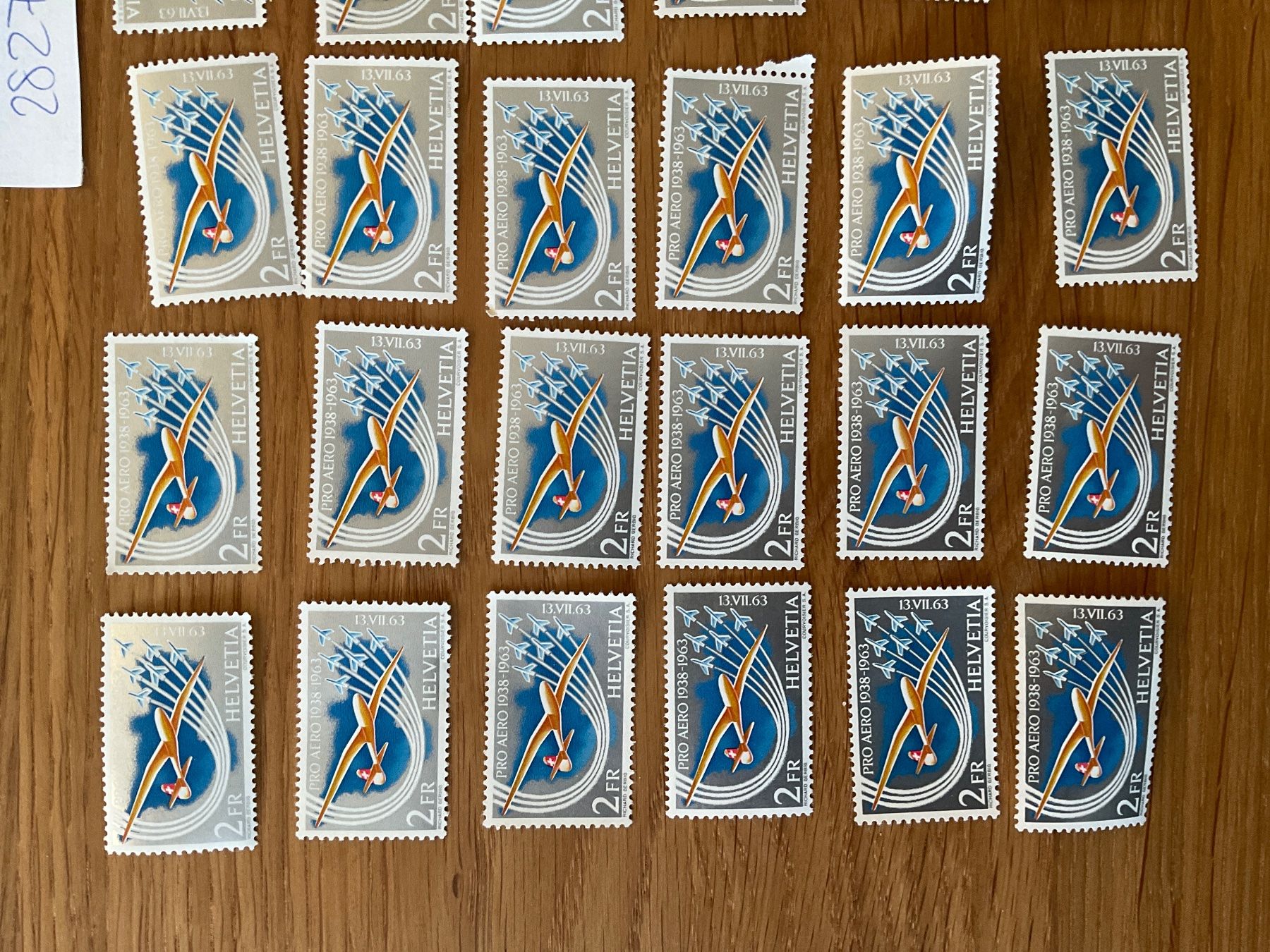 Alle Briefmarken: 72Fr Flugpost Frankaturware postfrisch ungestempelt Neu – Neu (gemäss Beschreibung) aus Wil SG von Chefsugus 1