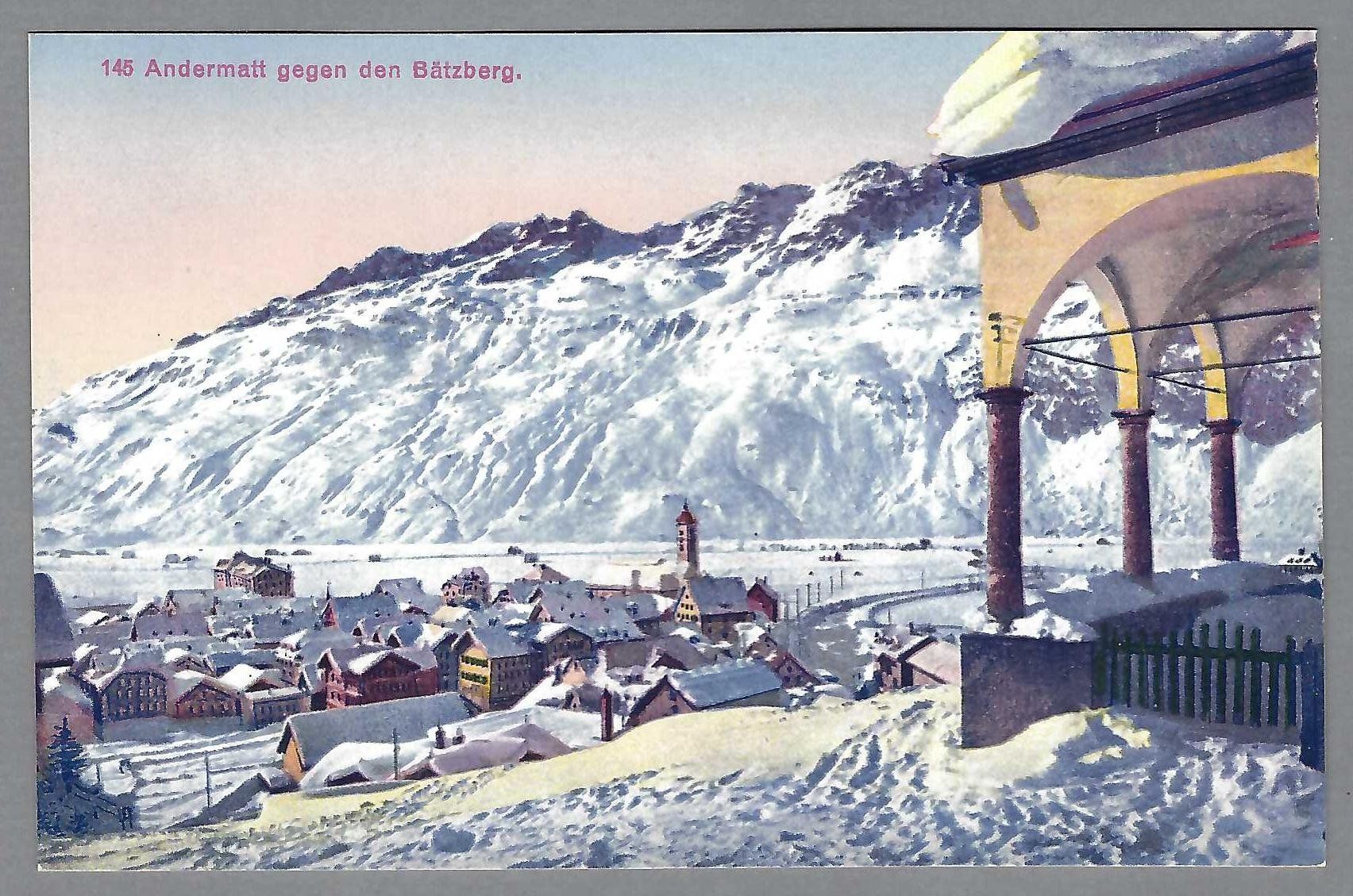 Cartoline postali: ANDERMATT IM WINTER, * – Usato da Pura venduto da ulisse1957