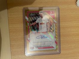 Topps Chrome Autogrammkarte Baumgartner 15/50