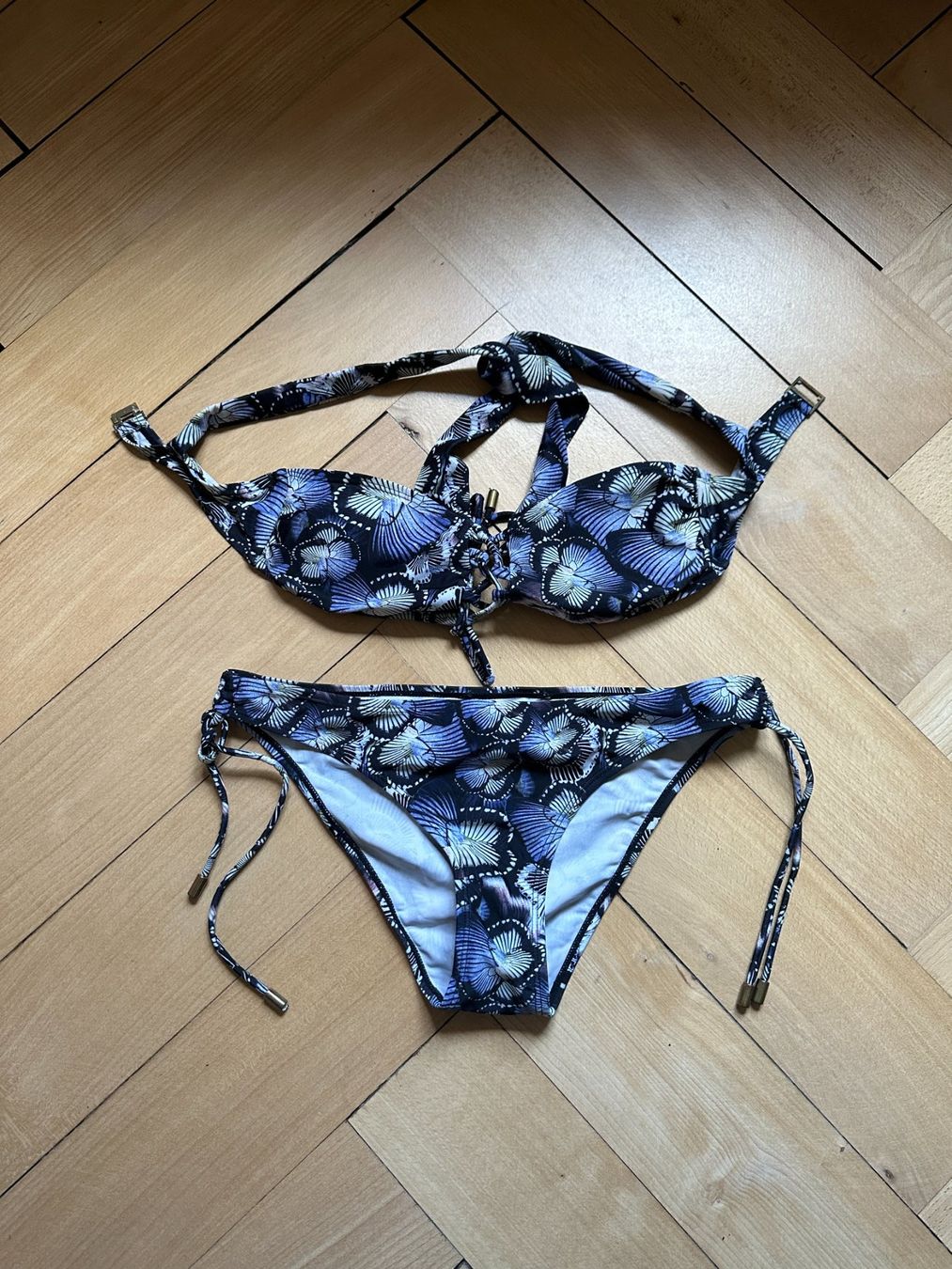 Costumi da bagno & Bikini: LOST INK - Bikini schwarz-blau-weiss 34 – Usato da Zürich venduto da Diazaio