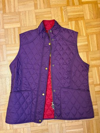 BARBOUR Summer Liddesdale Gilet Weste UK16 42 NEU purple rot