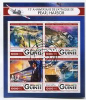 Block "Flugzeuge. Pearl Harbor". Guinea.