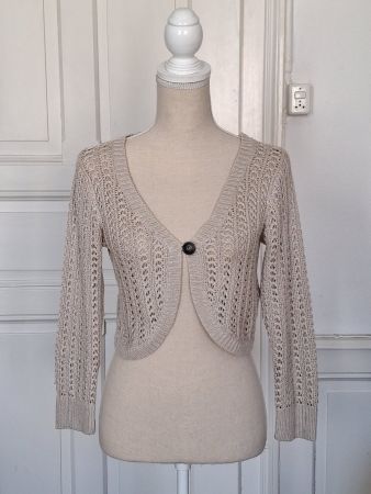 Strickbolero Beige Cache Cache  Gr. S