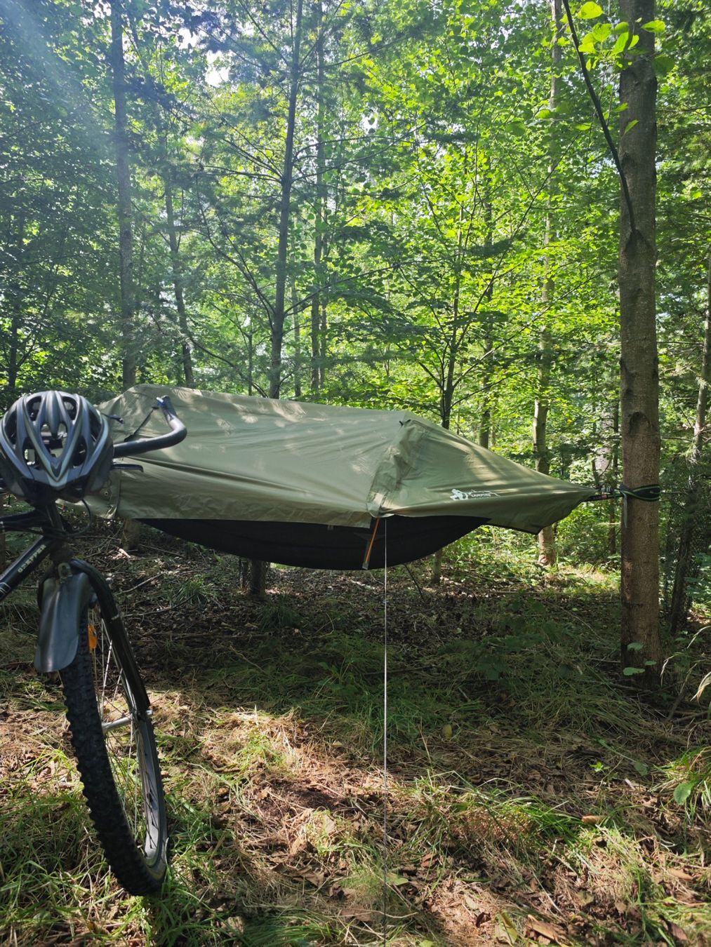 Amache: Camping Hängematte mit Moskitonetz & Regenschutz – Usato da Bern venduto da Turbine 2