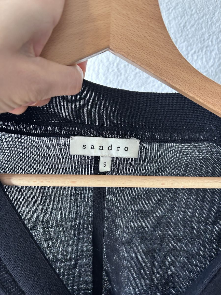 Sandro Pullover & Sweatshirts: Luxus Wolle Pullover Sandro Grösse S dunkel blau – Gebraucht aus St. Gallen von jojan 3