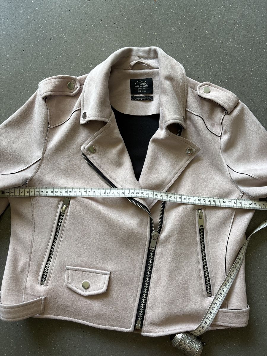 Giacche: Kunst-Wildlederjacke Gr. 44 Rosé Übergangsjacke – Nuovo e nell'imballaggio originale da Bäretswil venduto da Viechel 4