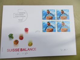 Brief FDC Sondermarken Viererblock 2004