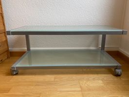 Kompaktes TV-Möbel mit Rollen / moderner Beistelltisch