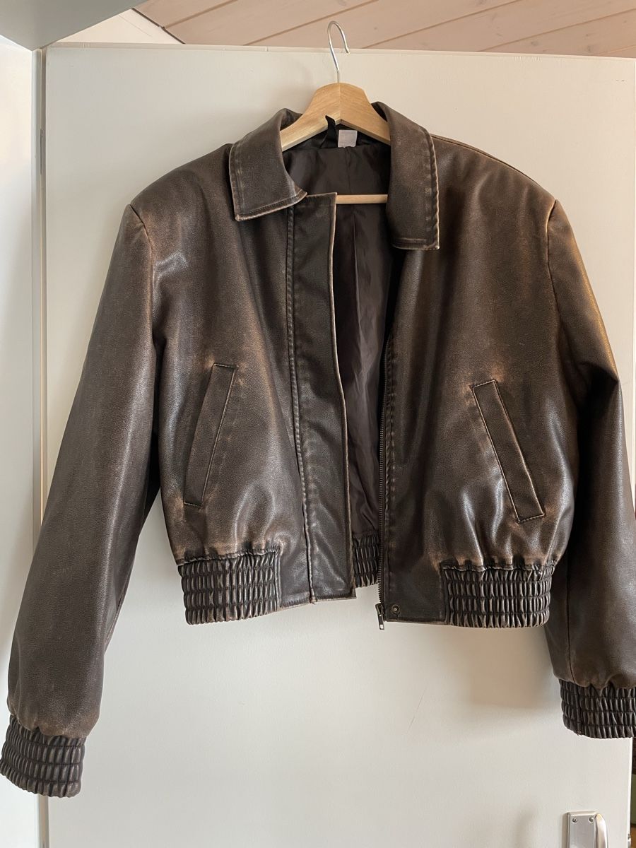 H&M Giacche: Kunstlederjacke Braun – Usato da Toffen venduto da jes_76l5