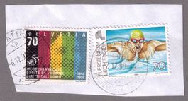 Fürstentum Liechtenstein mit Voll-Stempel 3001 Bern 7.12.99!