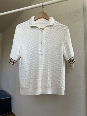 Marc Cain Knitted Waffle Polo Shirt, M/L