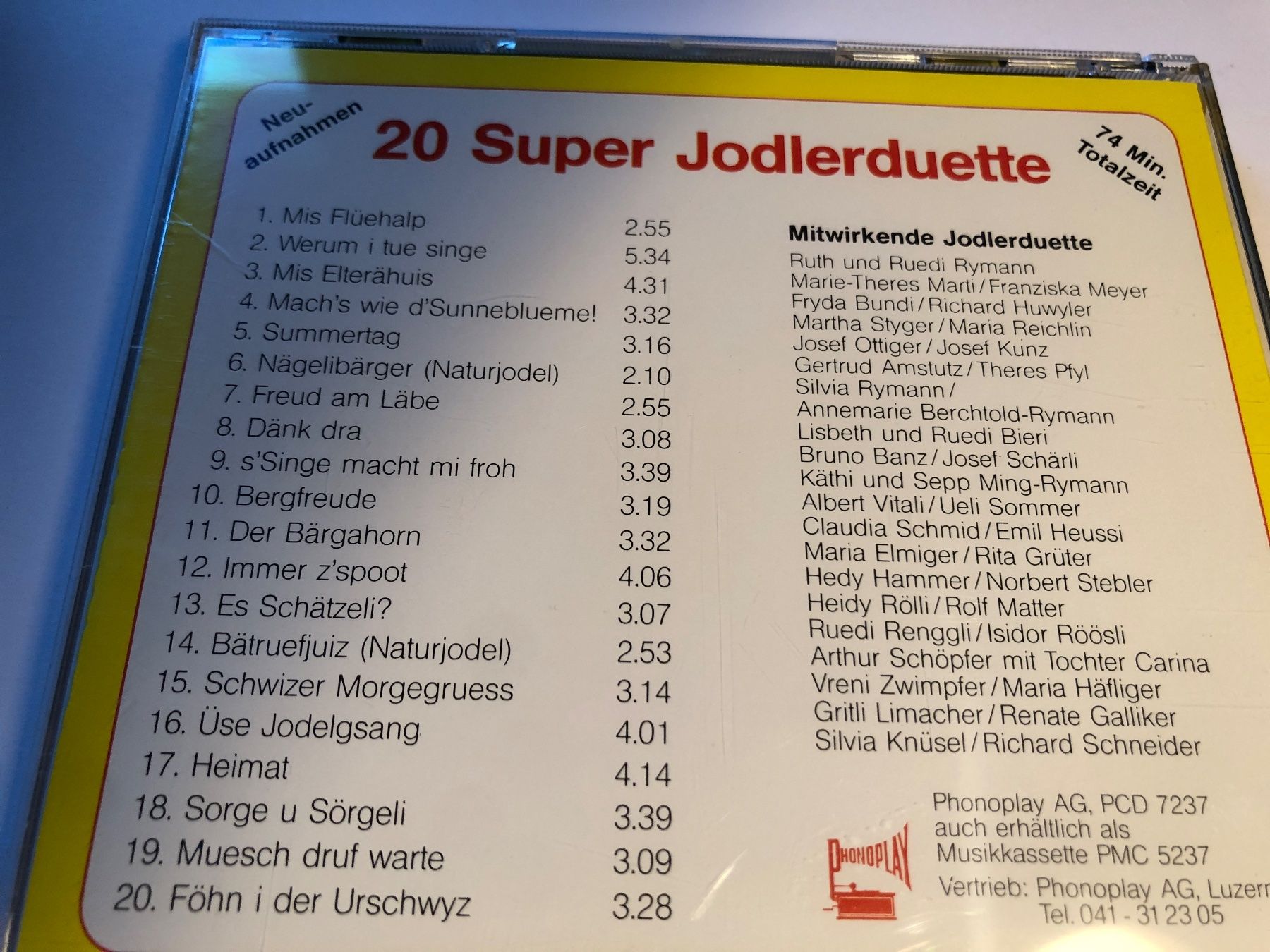CD: 20 super Jodlerduette – Usato da Arth venduto da Vrecam51 1