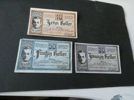 Oesterreich, Aurolzmünster - Notgeldscheine