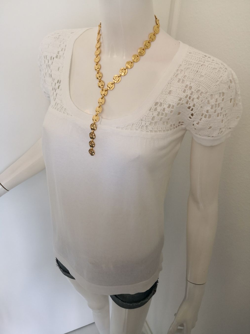 Mango Top: 🤩MANGO STRICK-HÄKEL-TOP WEISS – Nuovo (secondo la descrizione) da Olten venduto da Naja-Twins-Twins 7