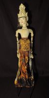 Java Puppentheater, Wayang Golek Stabpuppe, Vintage