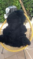 8 black sheepskin Rug / seat cover