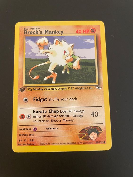 Brock's Mankey Gym Heroes 68/132 1st Edition (Gebraucht) in Zürich für ...