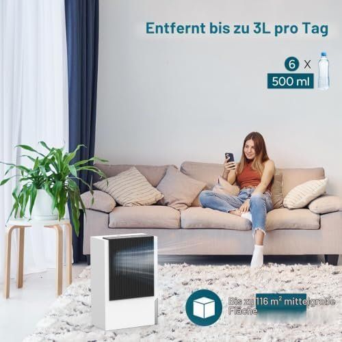Deumidificatori: Luftentfeuchter Elektrisch 3L Entfeuchter Leise – Nuovo e nell'imballaggio originale da Hundwil venduto da Stallone6 4