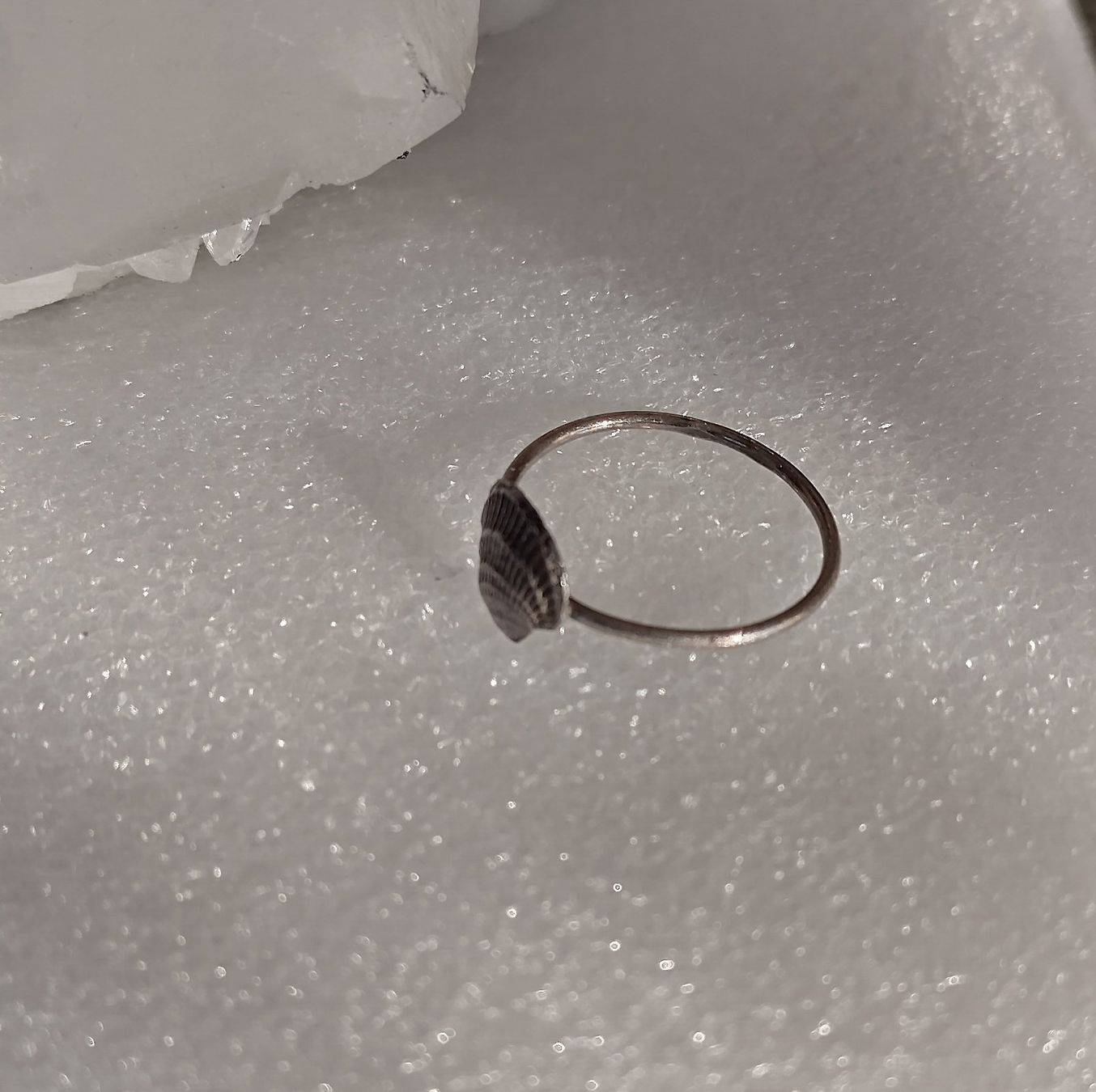 Anelli: SOMMERLICHER RING MIT MUSCHEL IN SILBER 925 – Usato da Romanshorn venduto da Stubsinator