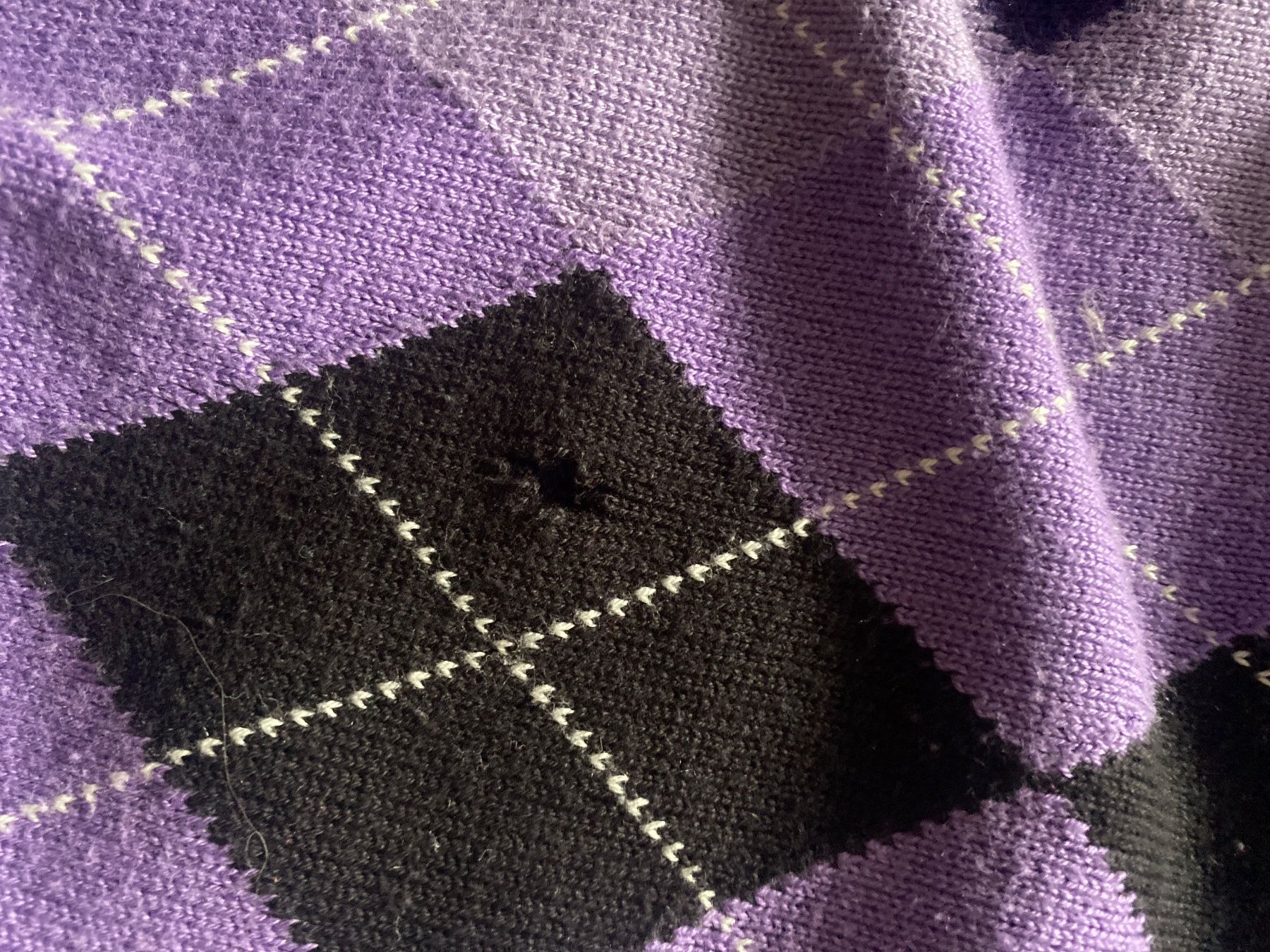 Cecil Maglioni & Felpe: Cecil Damen Rollkragenpullover Lila Rautenmuster Grösse s-m – Usato da lommis venduto da inf_thv8 7