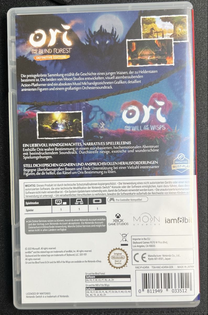 Nintendo Spiele: ORI THE COLLECTION NINTENDO SWITCH – Gebraucht aus Grandevent von David28313 1
