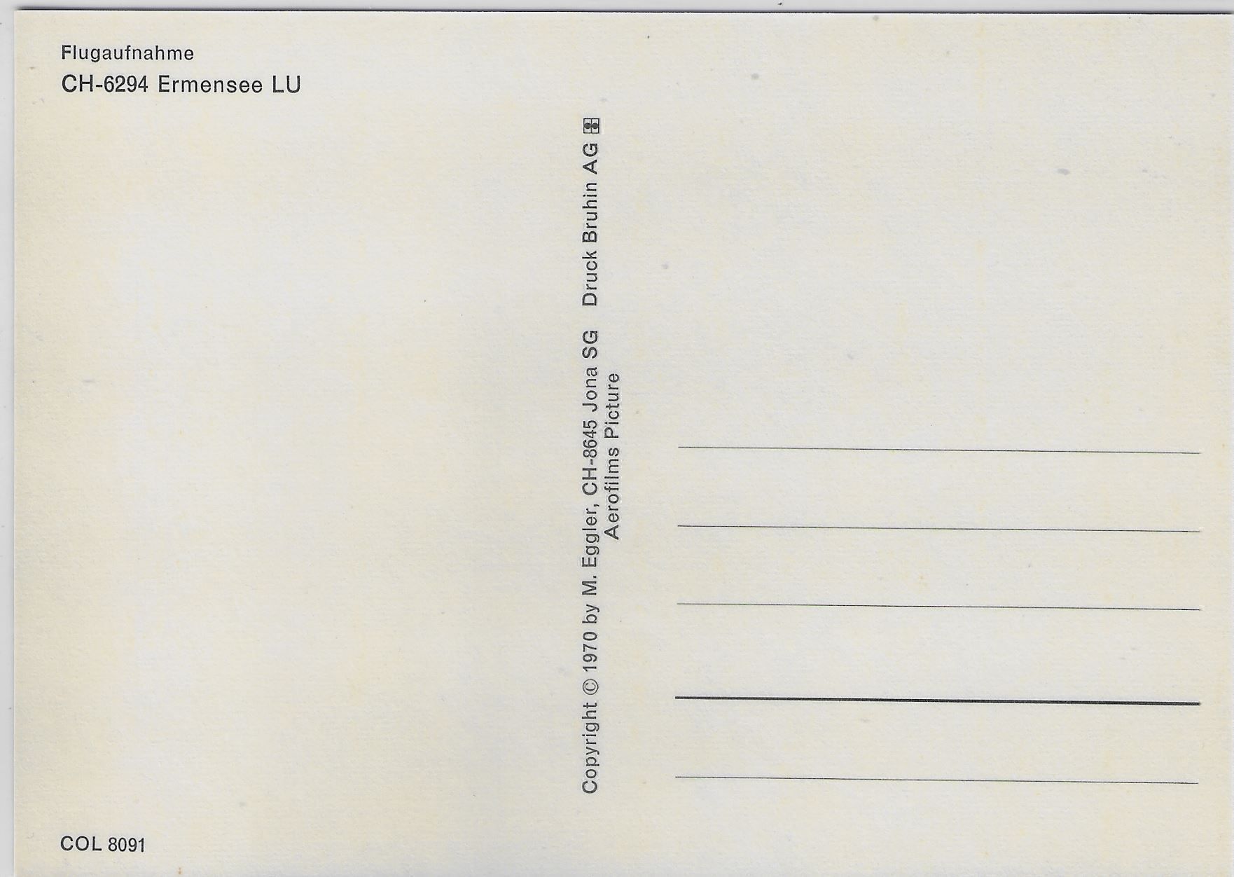 Cartoline postali: Flugaufnahme Ermensee LU – Antico da Ettingen venduto da Kartenplanet 1