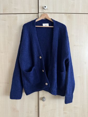 Folk Mohair-Cardigan navy – Gr. L