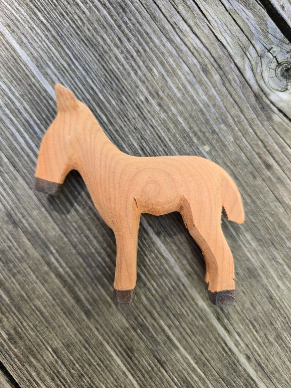 Figuren: Holz: Esel Thuyaholz – Neu (gemäss Beschreibung) aus Romanshorn von Rachacha