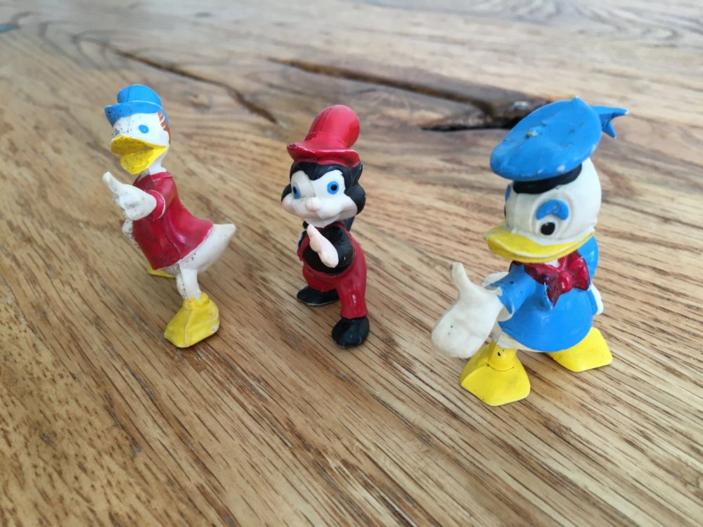 Walt Disney Figuren Donald Duck Kleiner Wolf 70/80er Jahre Acheter