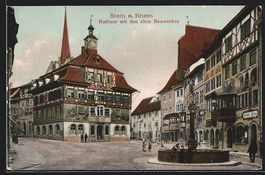 Stein a.Rhein, Rathaus m.d. alten Bauwer