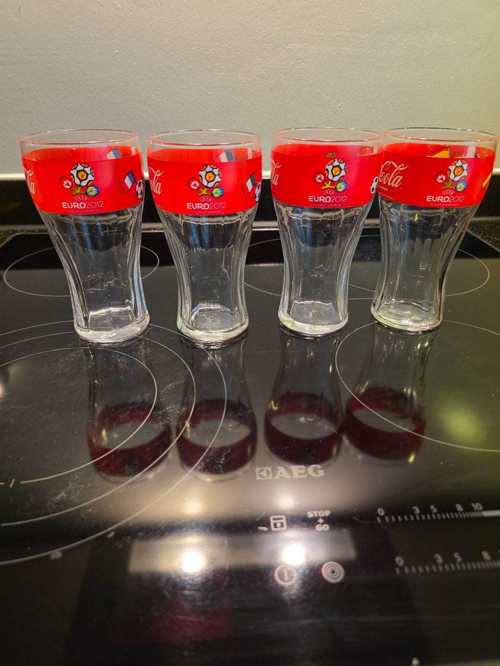 Coca-Cola Bicchieri: Coca Cola Gläser Euro 2012 – Usato da Villmergen venduto da stier74 1