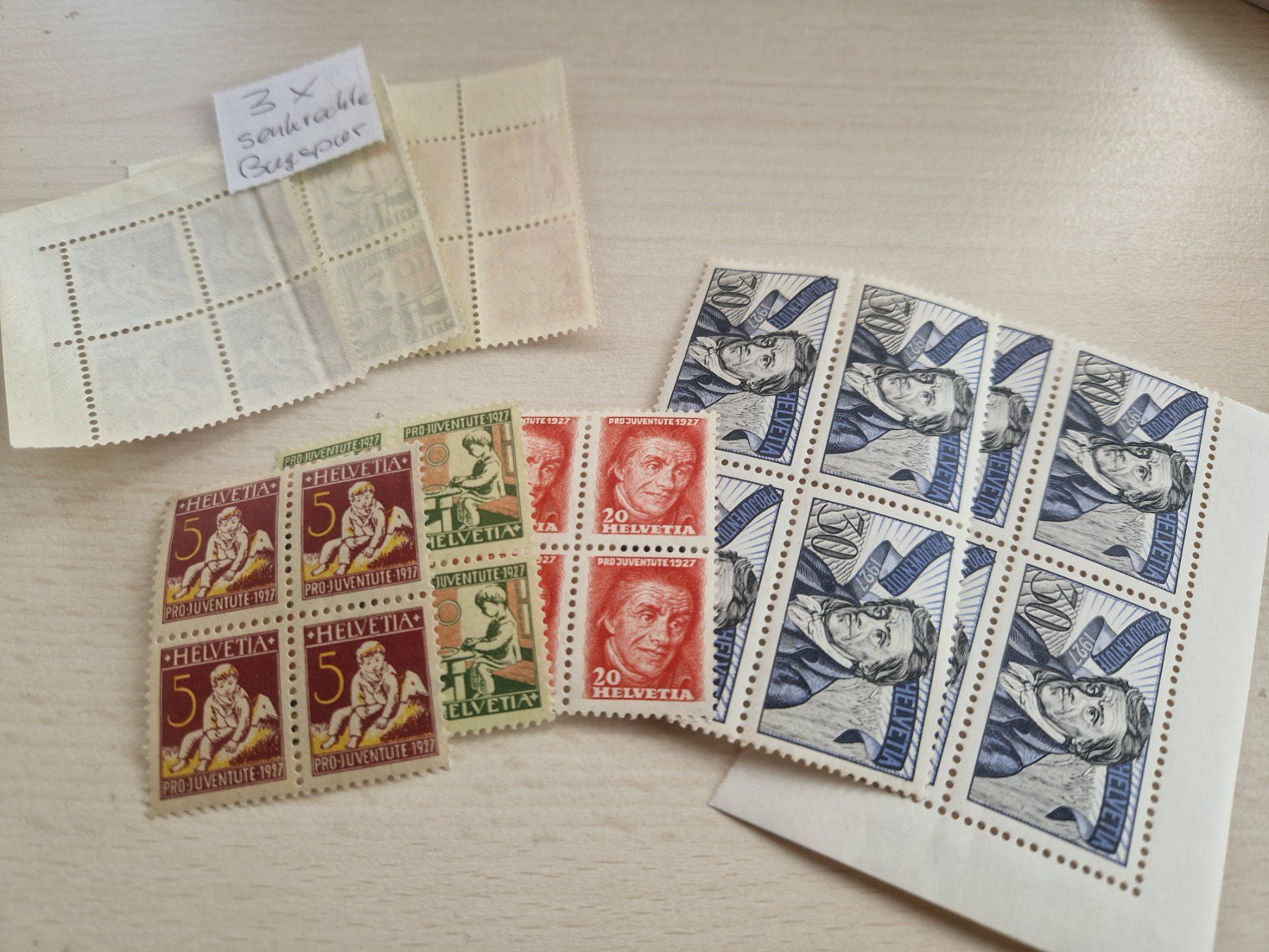 Tutti i francobolli: PJ 1927 im 4er Block, postfrisch**, ab 1.- – Usato da Burgdorf venduto da Glossy01 1