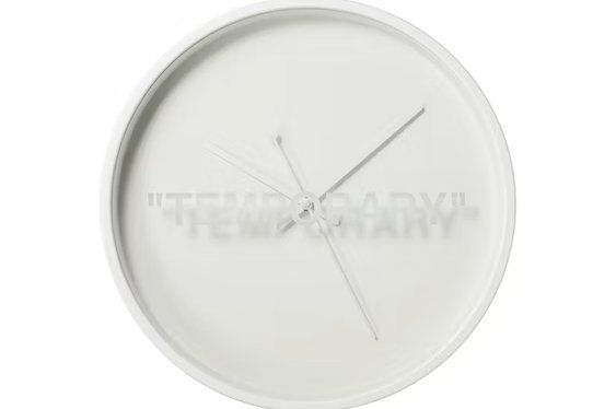 Uhren: Virgil Abloh x IKEA MARKERAD "TEMPORARY" Wanduhr – Neu und originalverpackt aus Luzern von EmmentalerOG