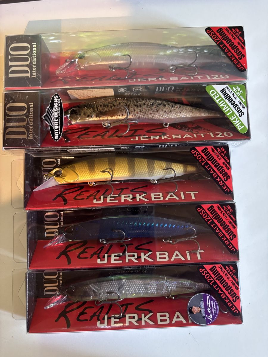 Duo Esche: 5 x DUO WOBBLER 120SP – Nuovo e nell'imballaggio originale da Niederbipp venduto da PIKE73
