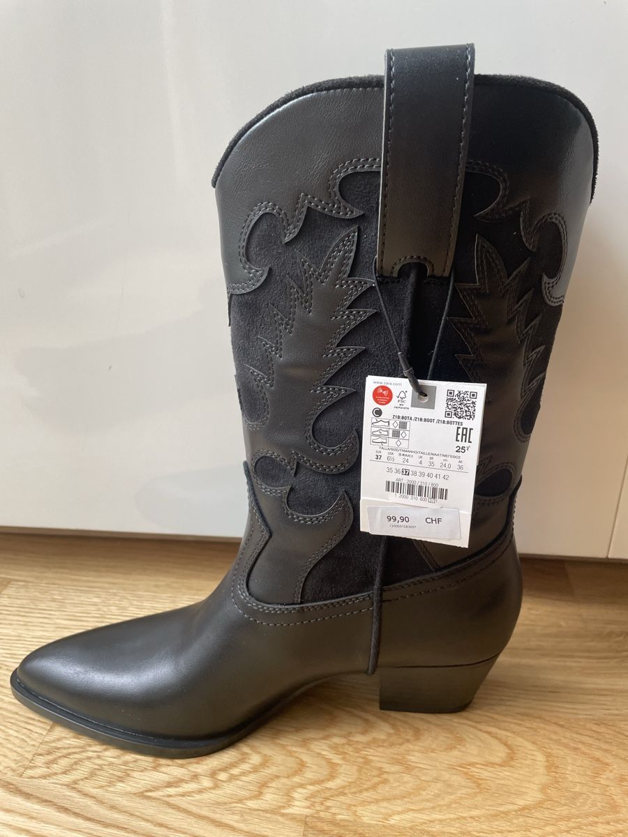 Zara Damenschuhe: Zara Cowboy Boots 37 NEW – Neu und originalverpackt aus Dübendorf von VSAngel 5