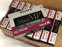 9 Stück - Video 8 Kassetten / Sony MP - 30 min