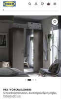 Pax Kleiderschrank grau