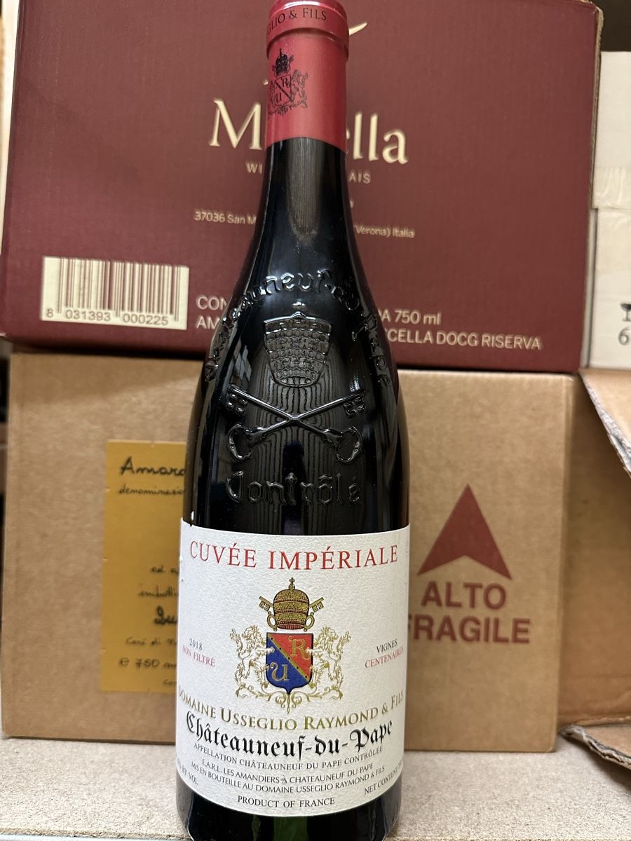 Vino: Chateauneuf du Pape Usseglio-Raymond 2018 – Nuovo e nell'imballaggio originale da Troinex venduto da Airain 1