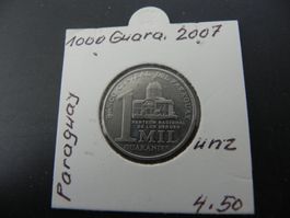 Paraguay 1000 Guaranies 2007 - Pantheon Nacional