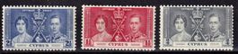 Zypern, Mi 133-135 **, KW € 12.00