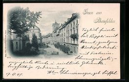 AK Rheinfelden, Kinder auf einer Strasse