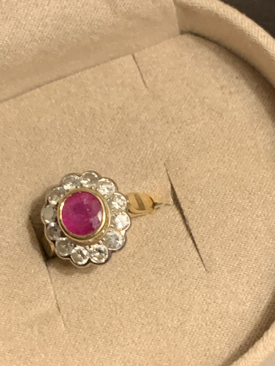 Anelli: Bague vintage Rubi et diamants – Usato da Lausanne venduto da DyDy33 1