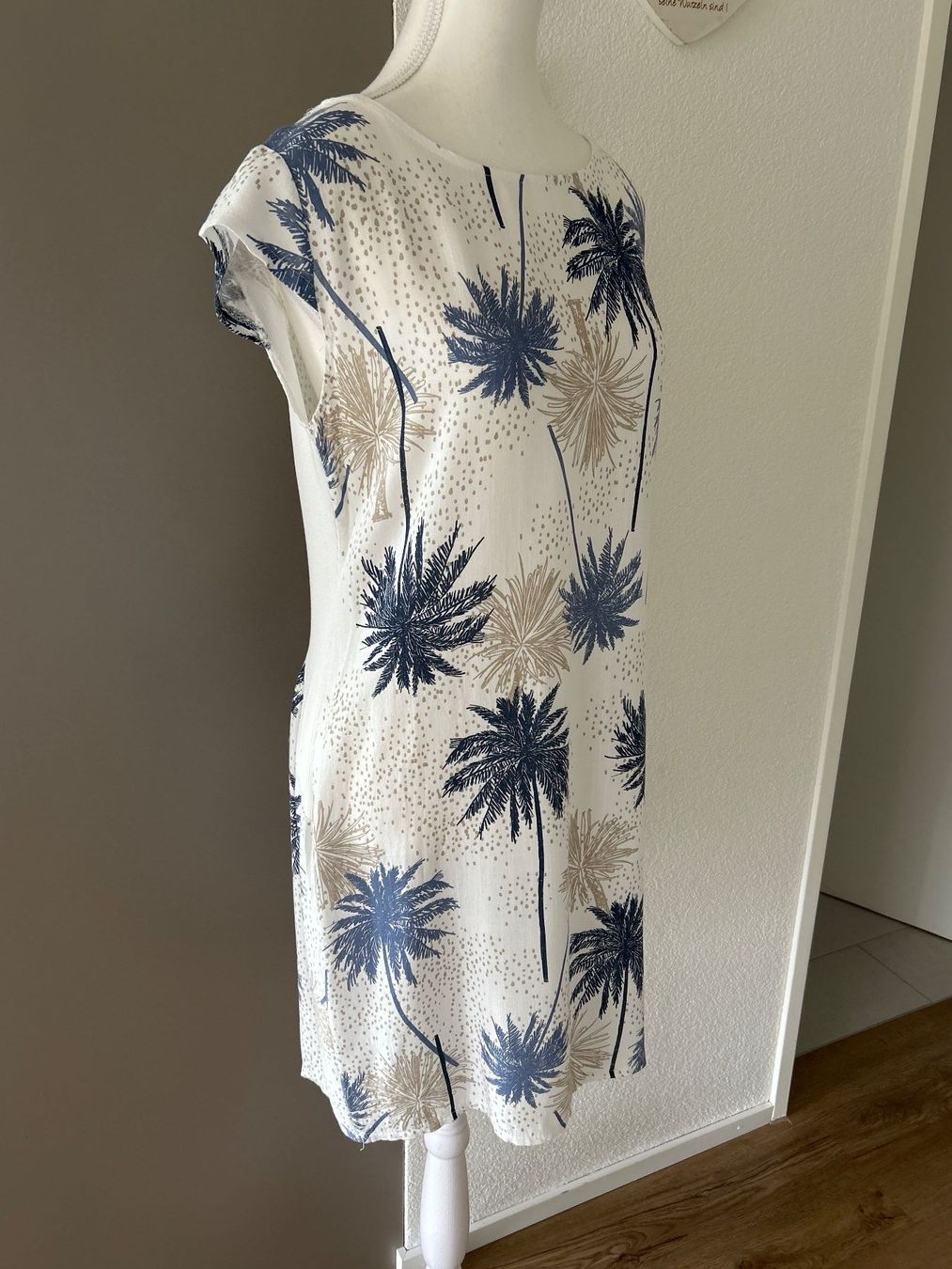 Vestiti: Sommerkleid weiss mit Palmenprint – Usato da Brunnen venduto da Nala2929 3