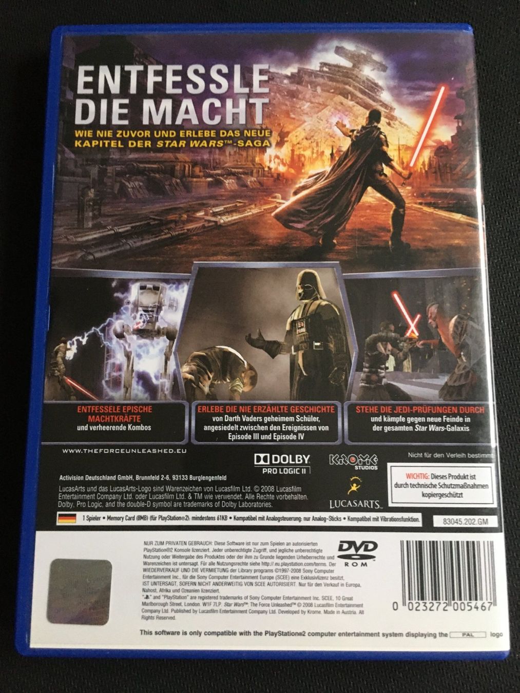 Sony Giochi: Star Wars - The force Unleashed für Playstation 2 – Usato da St.Gallen venduto da sjosjo 1