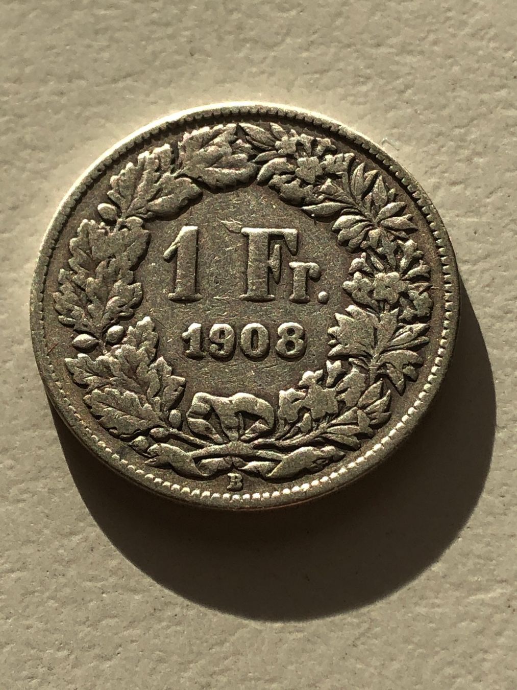 Toutes les monnaies: 1 Fr. 1908 – D'occasion à Schötz par Odpa