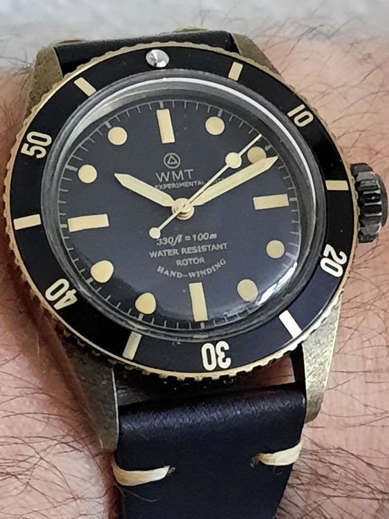 Walter Mitt Sea Diver Bond Automatik Stahl Schwarz Bernstein