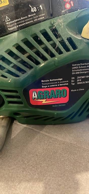 Scies: Tronçonneuse Agraro ZMC5601 – D'occasion à Grandson par AlexisDeppierraz 1